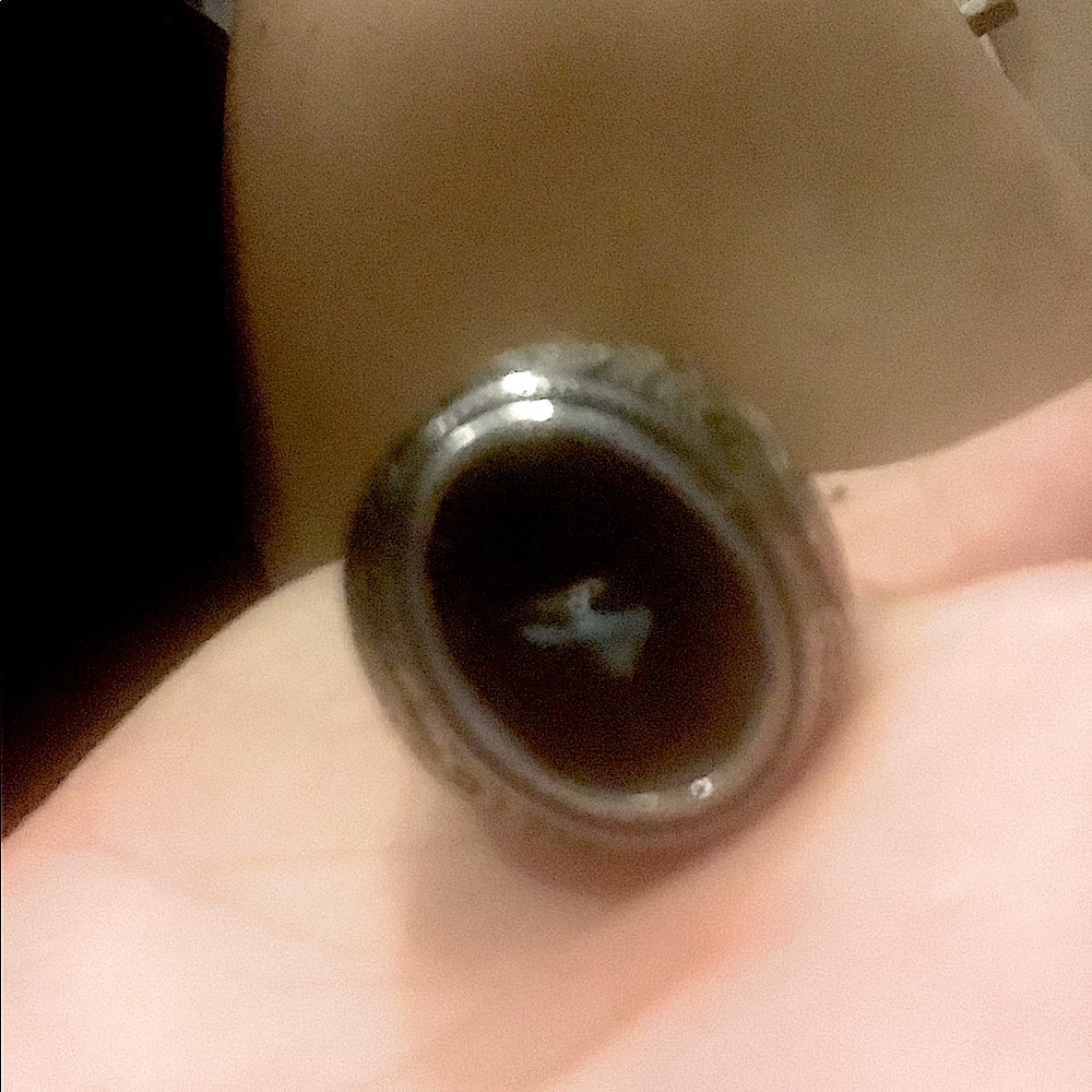 Chunky silver ring